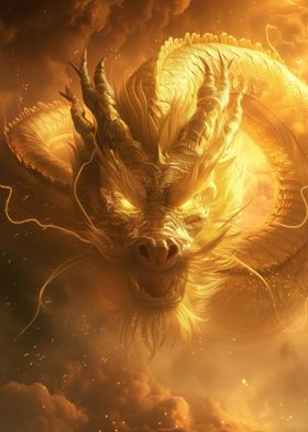 Golden Chinese Dragon
