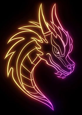 Dragon Golden Neon