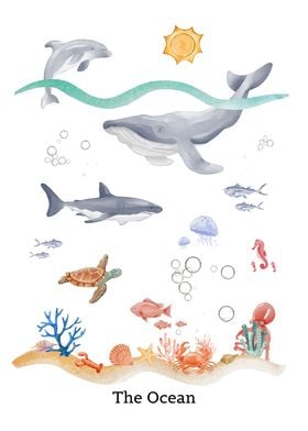 The Ocean Kids Poster