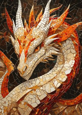 Mysterious Dragon Mosaic