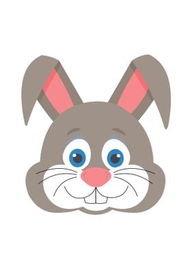 Cute bunny face