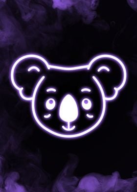 Koala Purple Neon Light