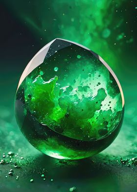 Green Gleam Geode