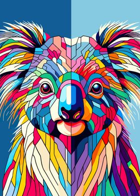 Koala wpap pop art