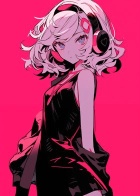 Pink Anime Girl