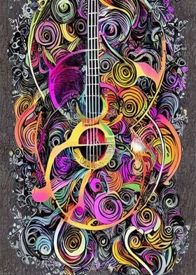 Abstract guitar