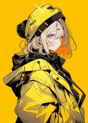 Yellow Anime Girl