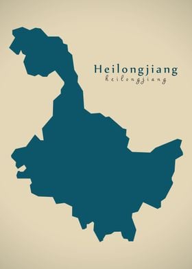 Heilongjiang China map