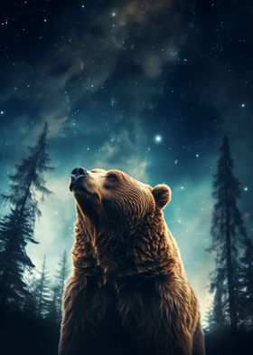 Brown Bear starry 