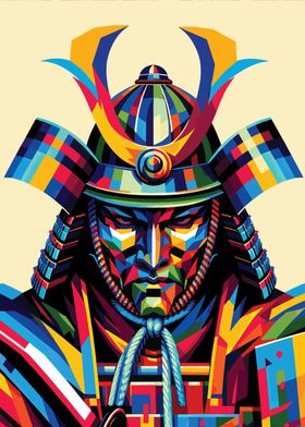 samurai wpap pop art