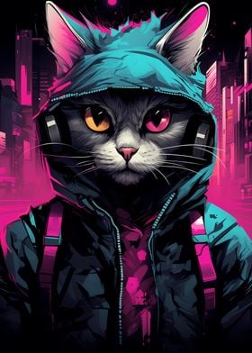 Cyberpunk Cat