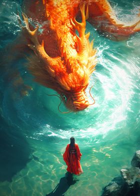 Golden Water Dragon