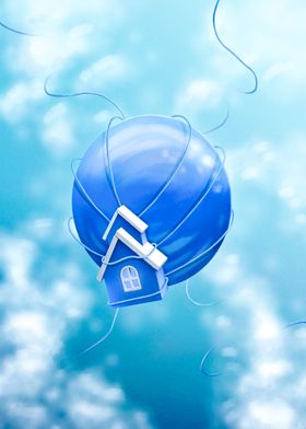 Giant Blue Balloon