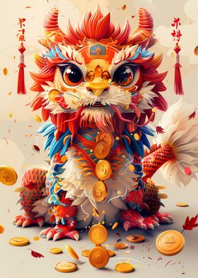 Cartoonized Chinese Dragon