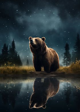 Brown Bear starry 