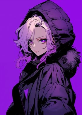 Purple Anime Girl