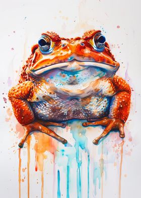 Toad Watercolor