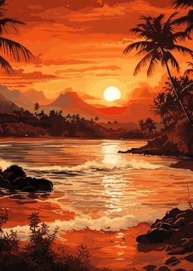 Beautiful Tropical Sunset