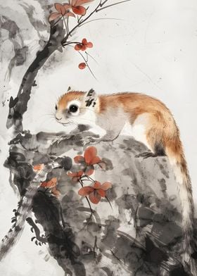 Sakura Squirrel Serenity