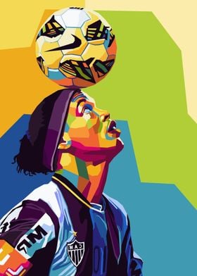 Ronaldinho Wpap Pop Art