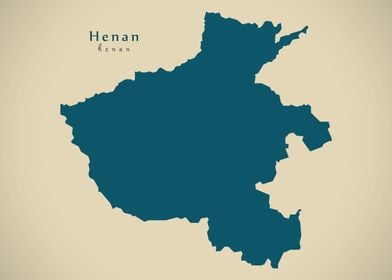 Henan China map