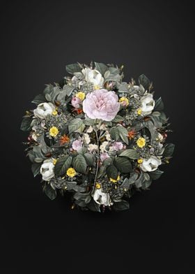 Rosa Alba Flower Wreath