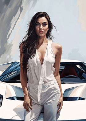 Girl and car