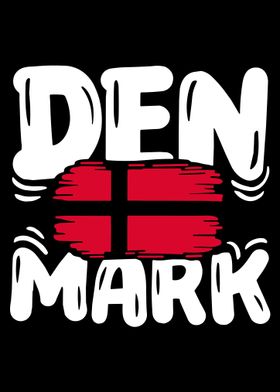 Denmark flag poster