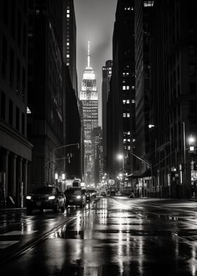 Night in New York City