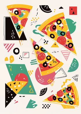 Bauhaus Pizza Art