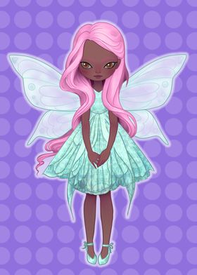Fairy Doll Purple BG