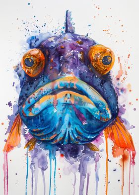 Flounder Watercolor