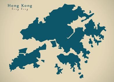 Hongkong China map