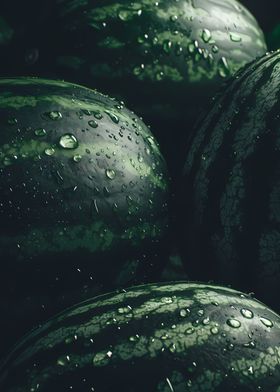 Fresh Green Watermelon