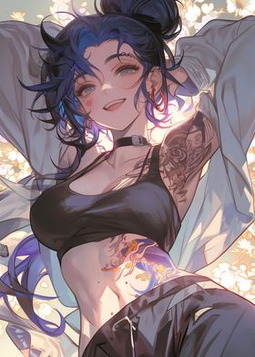 Anime Girls Tattoos WAIFU