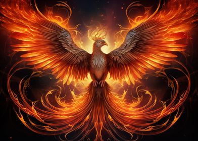 Mystical Phoenix Bird