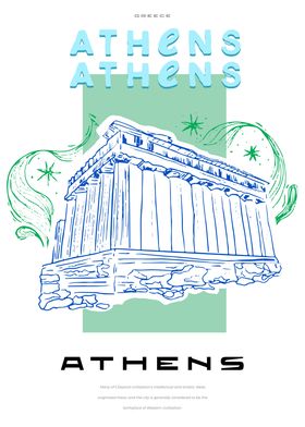 Athens Greece poster