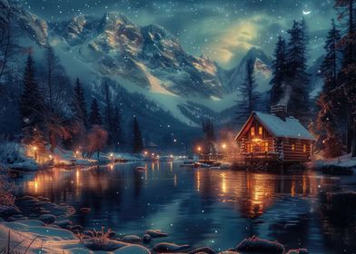 Magical Log Cabin Fantasy