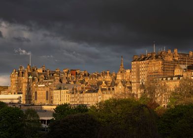 Edinburgh City At Sunset