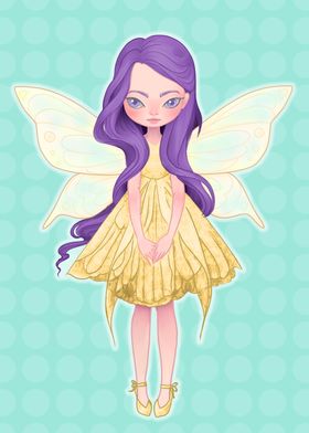 Fairy Doll Teal BG