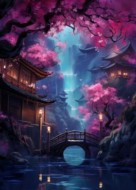 Cherry Blossom Japan Art