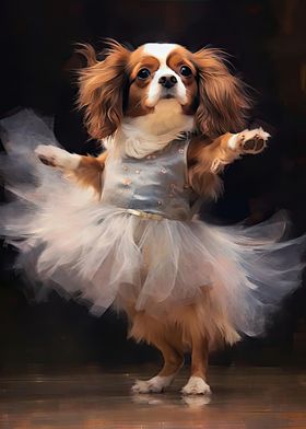 Cavalier Dog Ballerina