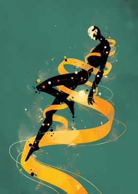 Minimalistic Cosmic Dancer