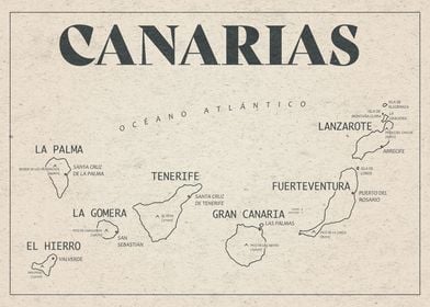 Canaries Map