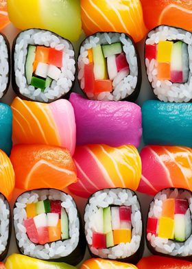 Rainbow Sushi 