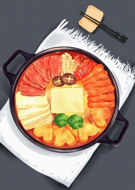 Korean Food Army Hotpot