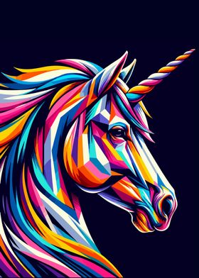 Unicorn wpap pop art