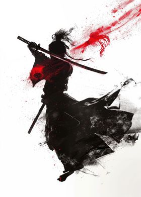 Samurai Warrior Silhouette