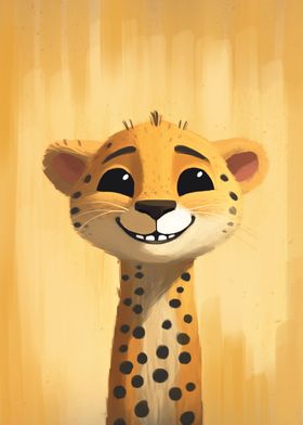 Cute Cheetah Illustration