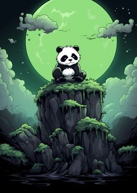 Panda on a Cliff